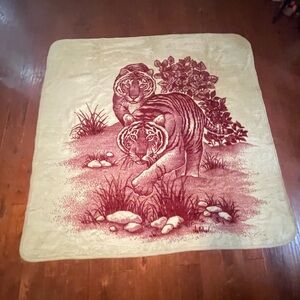 Authentic Vintage San Marcos Tiger Blanket